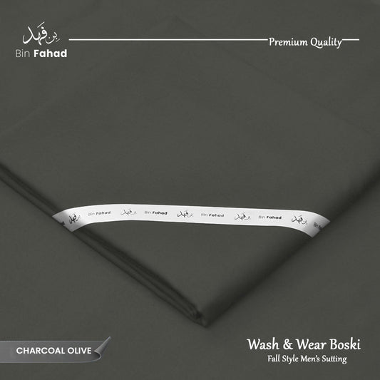 Premium Wash & Wear Boski Finish - Charcoal Olive