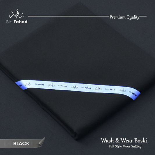 Premium Wash & Wear Boski Finish - Black