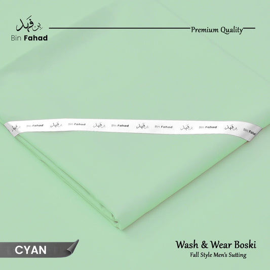 Premium Wash & Wear Boski Finish - Cyan