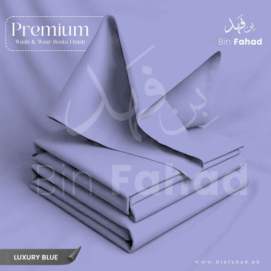 Premium Wash & Wear Boski Finish - Luxury Blue