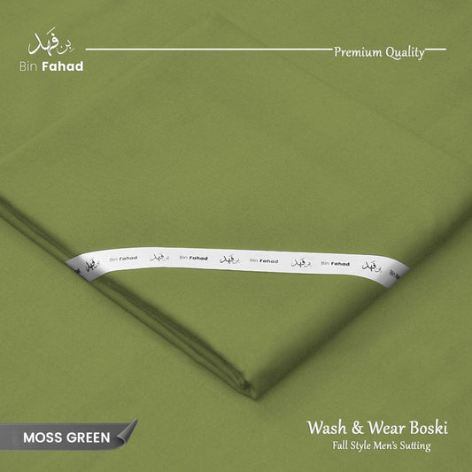 Premium Wash & Wear Boski Finish - Moss Green