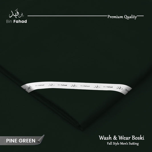 Premium Wash & Wear Boski Finish - Pine Green