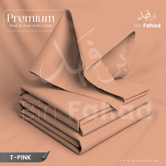 Premium Wash & Wear Boski Finish - T-Pink